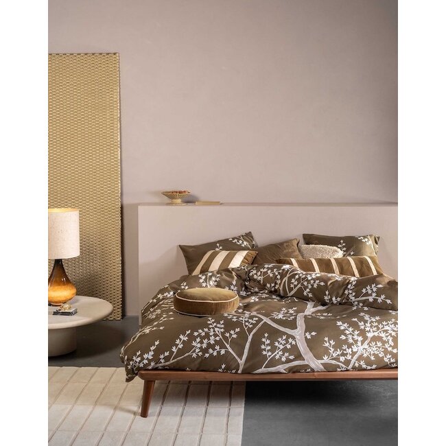 Essenza Lucienne Slate brown Dekbedovertrek