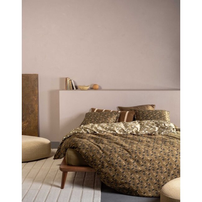 Essenza Suri Slate brown Dekbedovertrek