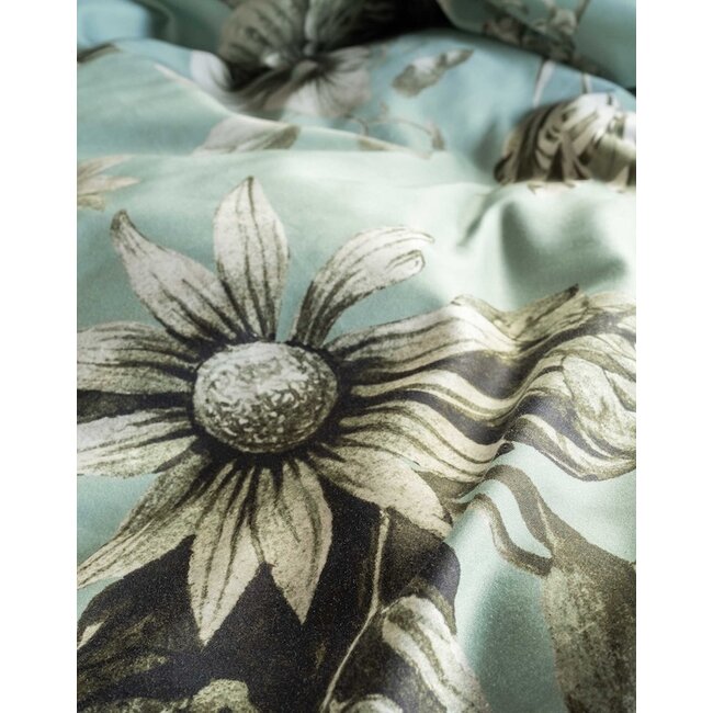 Essenza Florean Dusty teal Dekbedovertrek