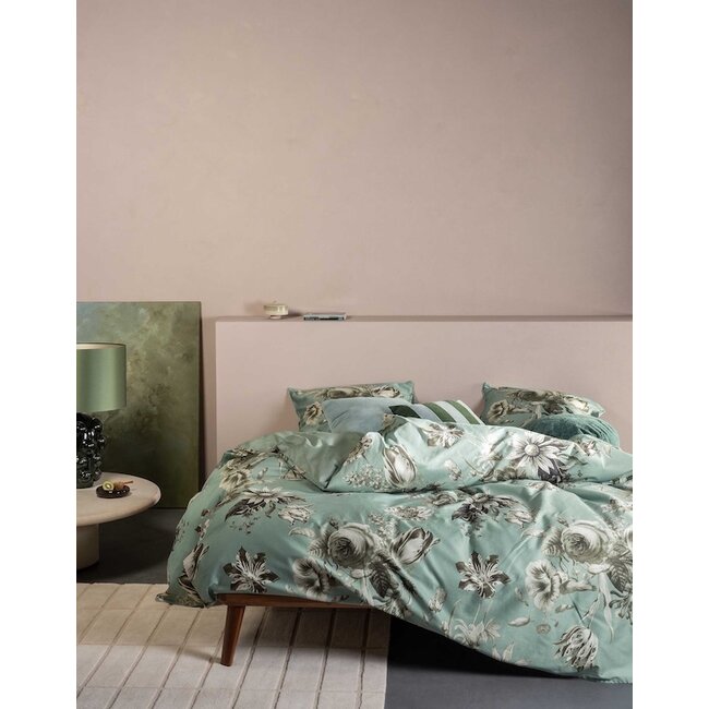 Essenza Florean Dusty teal Dekbedovertrek