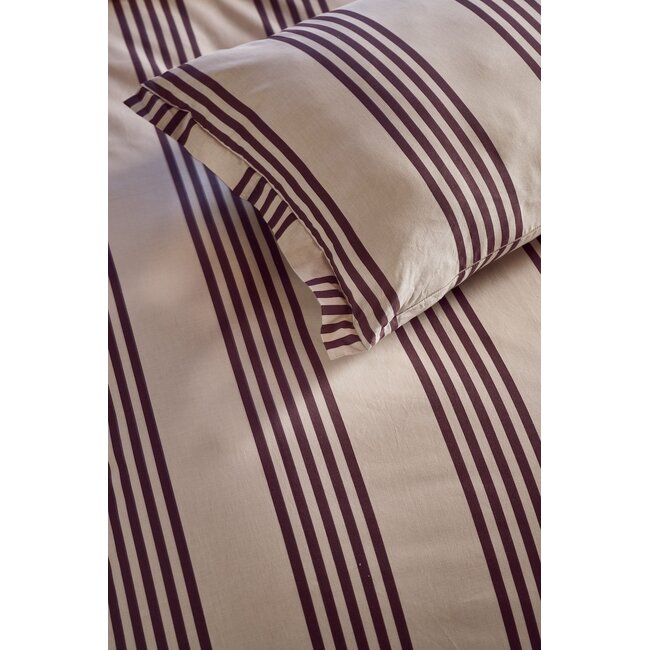 vtwonen Pure Stripe Naturel dekbedovertrek