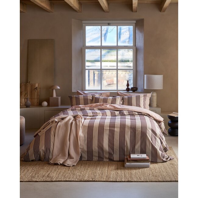 vtwonen Pure Stripe Naturel dekbedovertrek