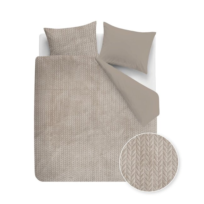 Rivièra Maison Whisper Soft Taupe dekbedovertrek