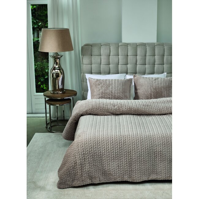 Rivièra Maison Whisper Soft Taupe dekbedovertrek