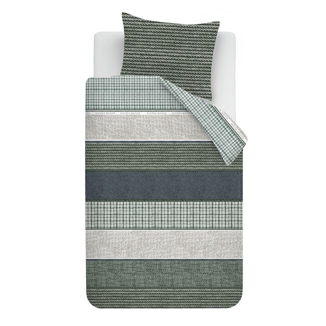 Rivièra Maison Tailor Blauw Groen dekbedovertrek