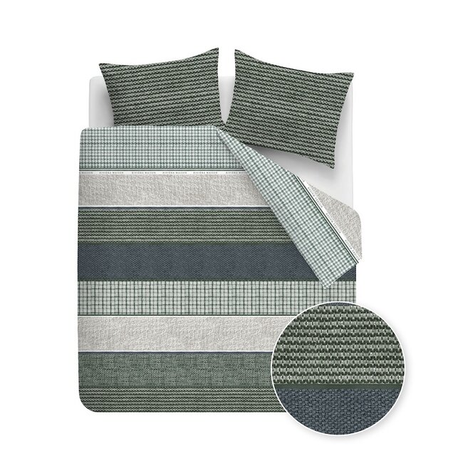 Rivièra Maison Tailor Blauw Groen dekbedovertrek