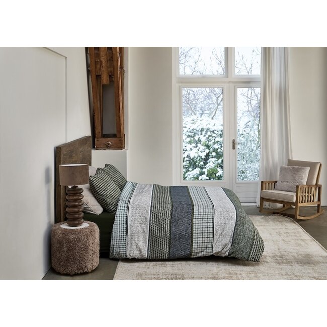 Rivièra Maison Tailor Blauw Groen dekbedovertrek