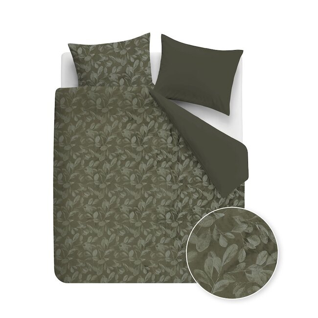 Rivièra Maison Sanu Olive Green dekbedovertrek