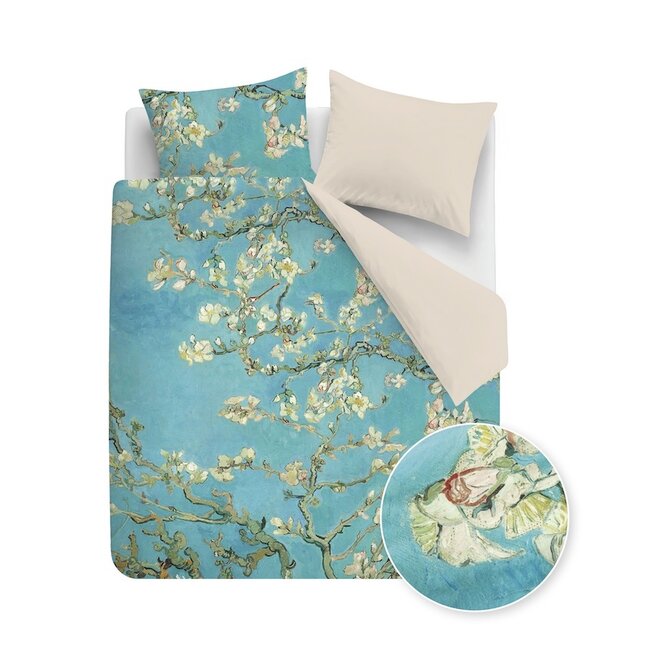 Beddinghouse x Van Gogh Museum Almond Blossom de Velours Blauw dekbedovertrek