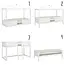 Lifetime 4-in-1 hemelbed wit met voile Showmodel