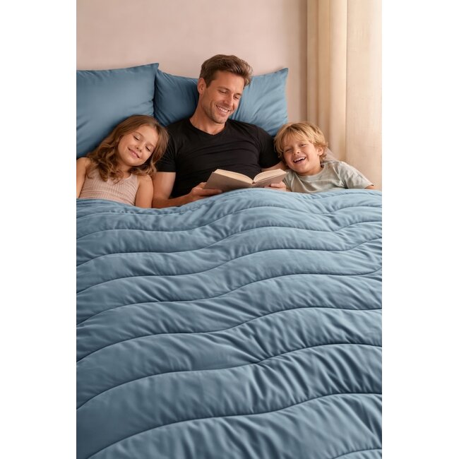 Beddinghouse Cocoon Lazy wasbaar dekbed Blauwgrijs