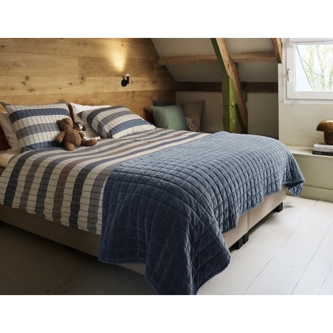 Beddinghouse Bo Blauw dekbedovertrek