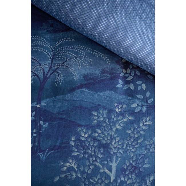 Pip Studio Sundara Wood Donkerblauw dekbedovertrek