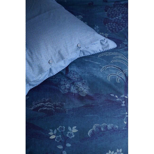 Pip Studio Sundara Wood Donkerblauw dekbedovertrek