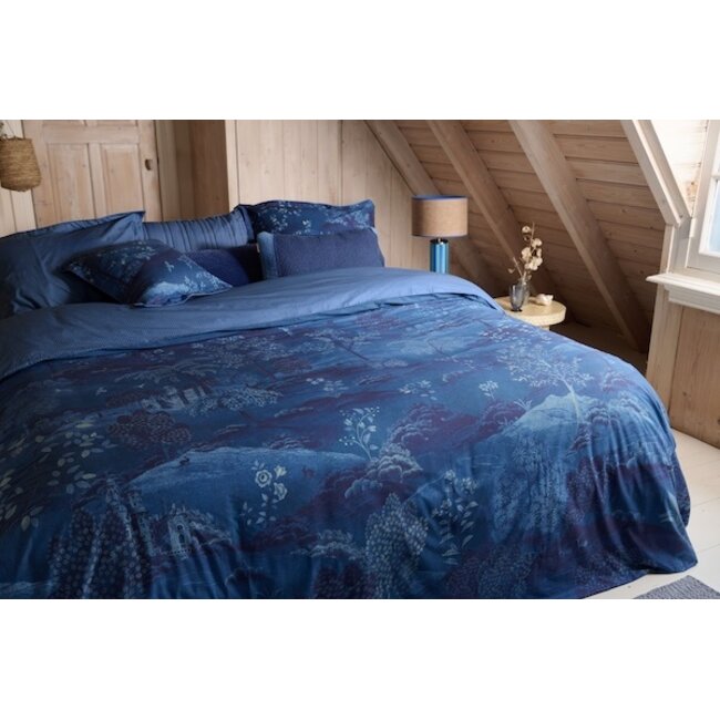 Pip Studio Sundara Wood Donkerblauw dekbedovertrek