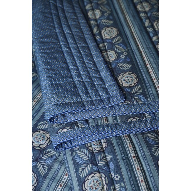 Pip Studio Rosa Rani Quilt Donkerblauw
