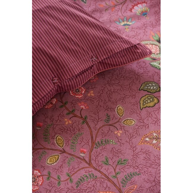 Pip Studio Mumbai Evening Donker roze dekbedovertrek