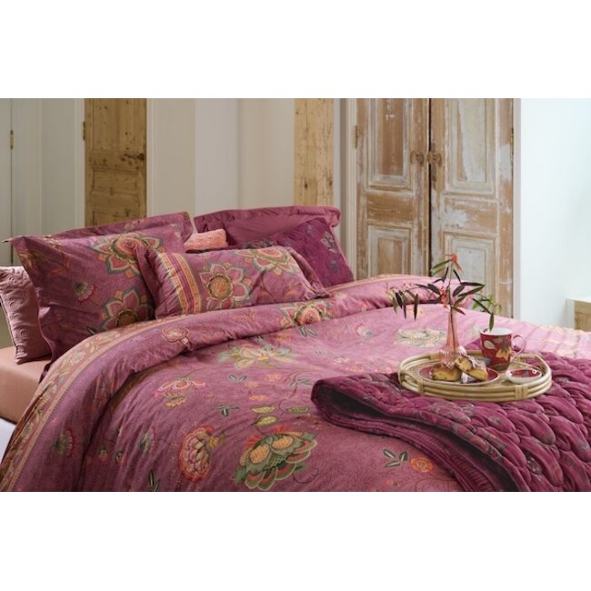 Pip Studio Mumbai Evening Donker roze dekbedovertrek