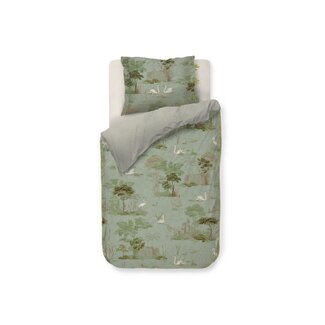 Pip Studio Pip Studio Darjeeling Days Groen dekbedovertrek