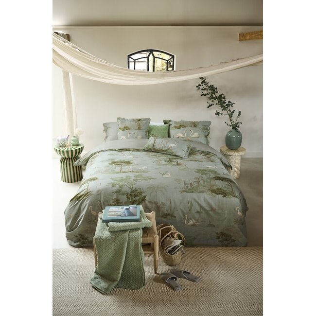Pip Studio Darjeeling Days Groen dekbedovertrek