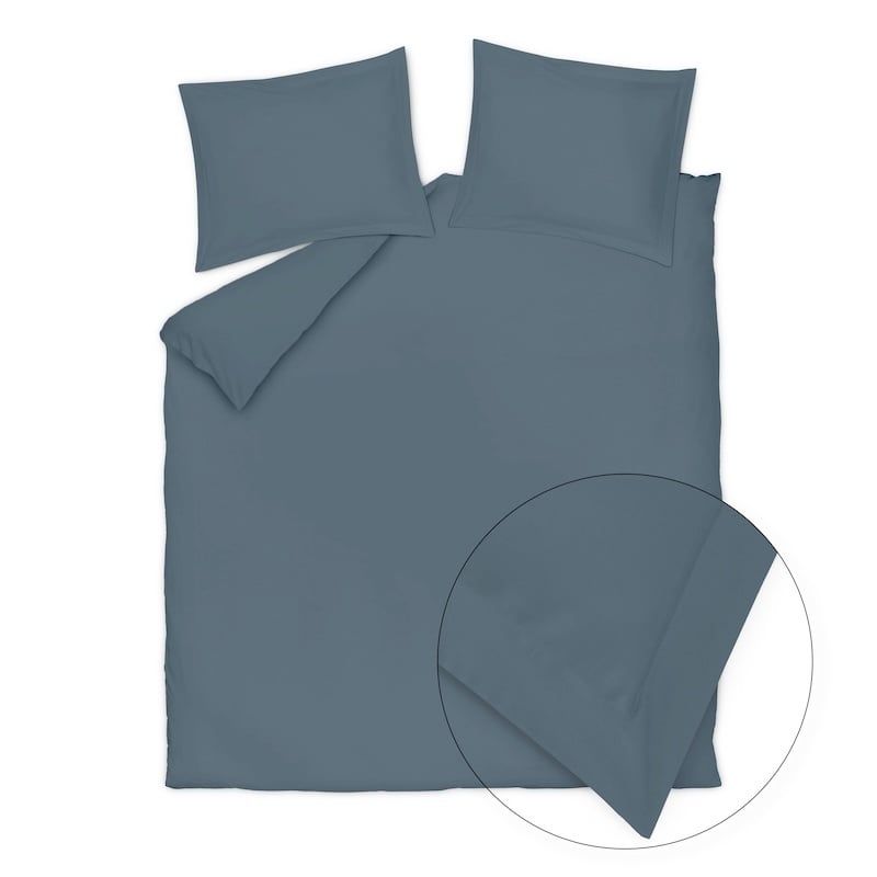Vandyck Satin Bliss faded denim dekbedovertrek