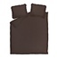 Vandyck Pure 83 Percale Ruffle dark truffle dekbedovertrek