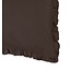 Vandyck Pure 83 Percale Ruffle dark truffle dekbedovertrek