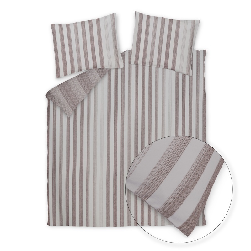 Vandyck Home Brenta dark truffle dekbedovertrek