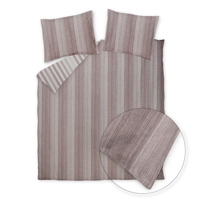 Vandyck Home Brenta dark truffle dekbedovertrek
