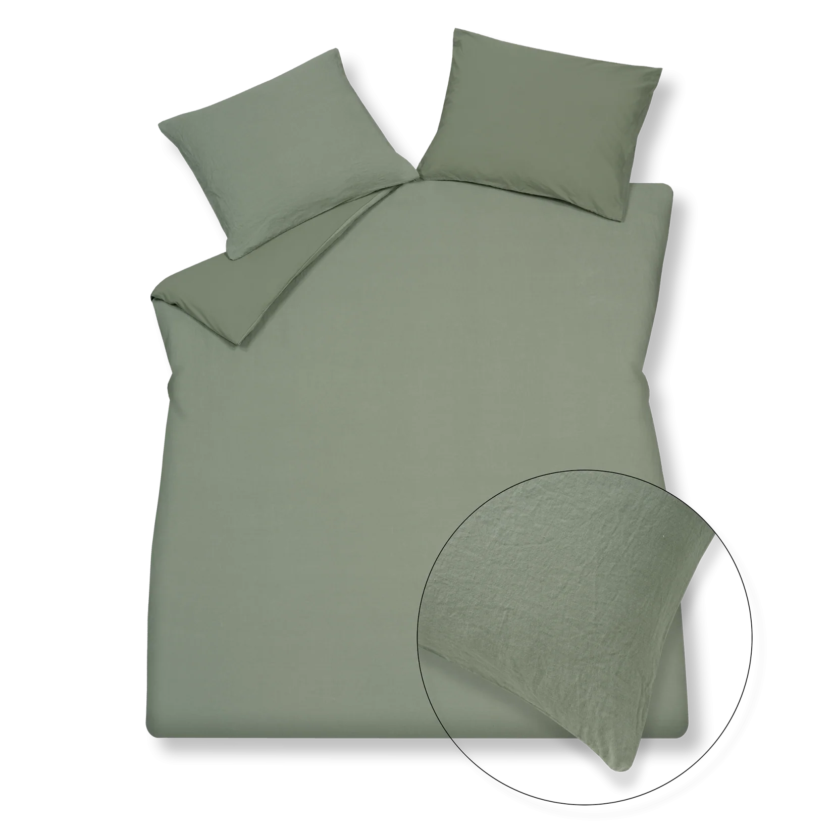 Vandijck Premium Pur.79 Linen smoke green 140