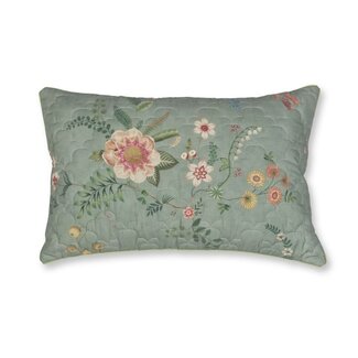 Pip Studio Pip Studio Everbloom Quilted Cushion Groen