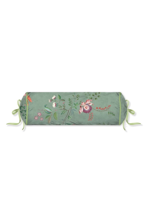 Pip Studio Everbloom Roll Cushion Groen