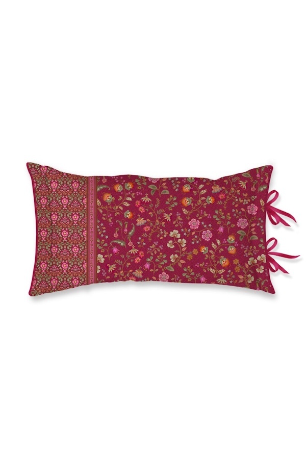 Pip Studio Flora Bangalore Cushion Donker roze