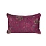 Pip Studio Mumbai Morning Velvet Quilted Cushion Donker roze