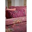 Pip Studio Mumbai Morning Velvet Quilted Cushion Donker roze