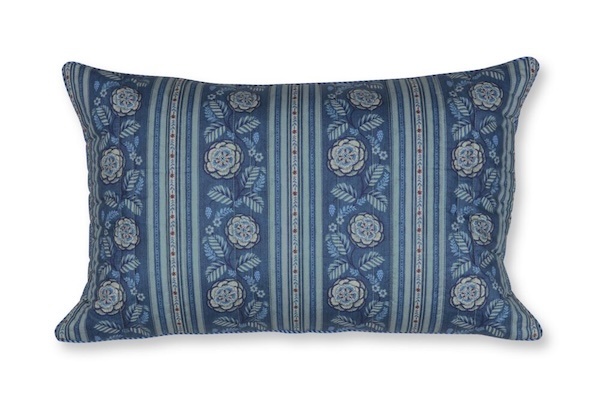Pip Studio Rosa Rani Quilted Cushion Donkerblauw