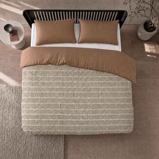 Auping Auping Brush Brown dekbedovertrek