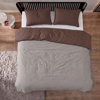 Auping Auping Gentle ease Brown dekbedovertrek