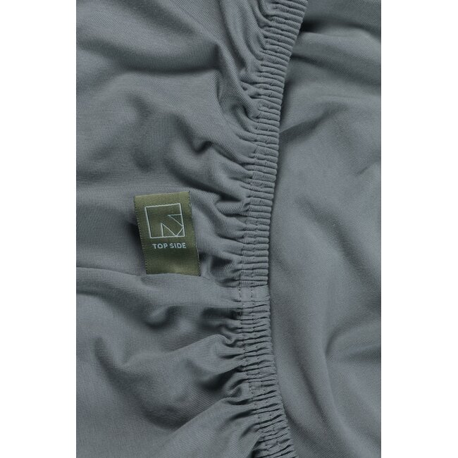 Jersey Super Stretch splittopper, blauwgrijs