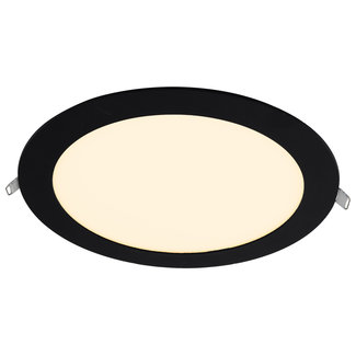 PURPL Downlight LED - ø225mm - 4000K Blanc Neutre - 18W - Rond - Encastré - Noir