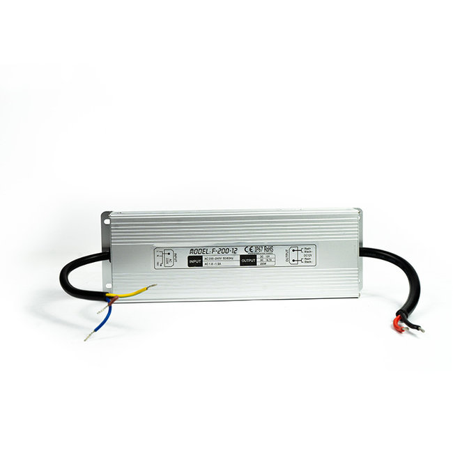 PURPL Transformateur Bandes LED IP67 200W pour 24V (Waterproof)