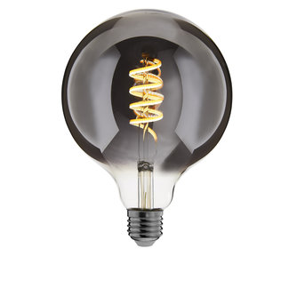 EcoDim Zigbee Globe ampoule LED filament dimmable E27 G125 Smokey CCT 1800-5000K 5W