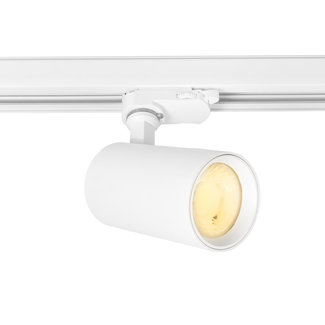 PURPL Spot sur rail LED blanc - 3000K Blanc Chaud - Universel triphasé - 10W - 1380LM - PRO