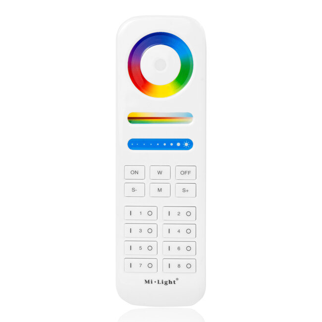 MiBoxer/Mi-Light Télécommande 8 Zones RGB+CCT Blanche | FUT089