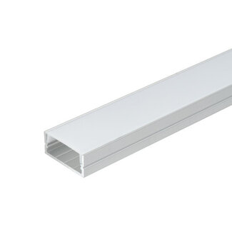 PURPL Profilé pour bande LED Aluminium 2310 Profilé d'encastrement 1,5 mètre Blanc