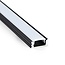 PURPL Bande LED Profil Aluminium Noir 1.5m | 17.5x7mm | Montage en saillie