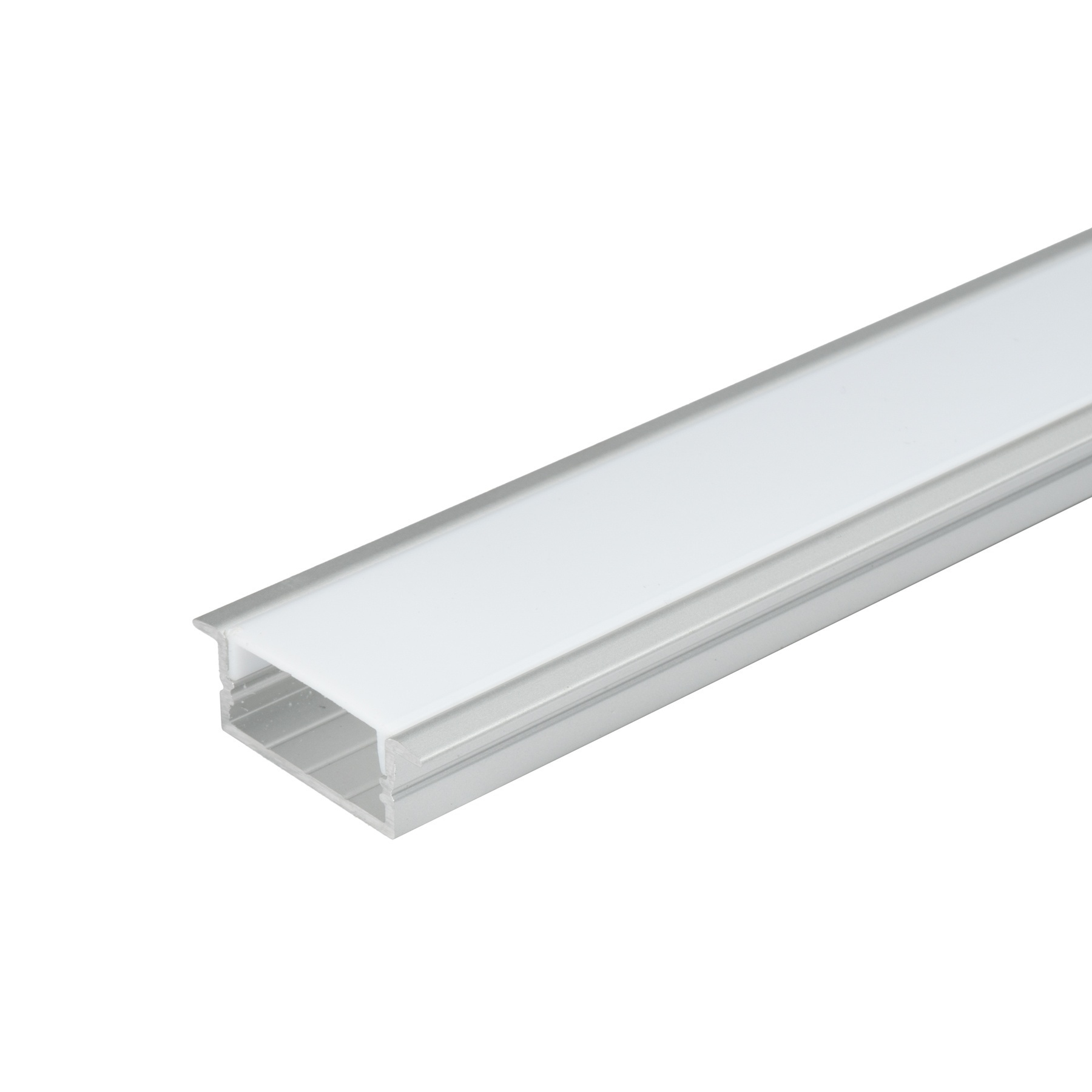PURPL Profil de bande LED Opale Aluminium Couvercle 1.5m, 30x10mm