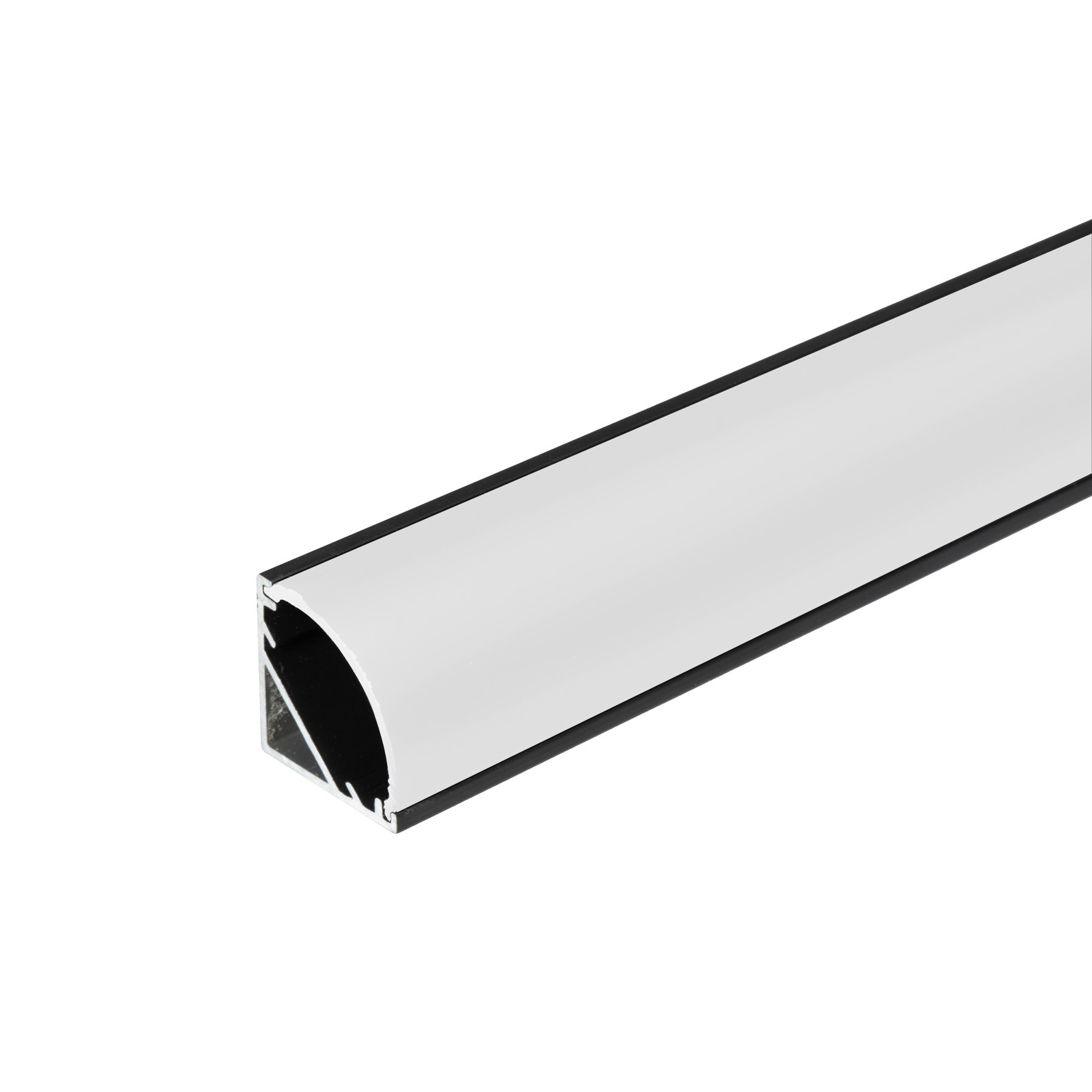 Profilé ruban LED Felita aluminium extra plat 1m avec couvercle transparent