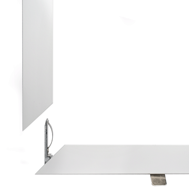Cadre blanc de montage en saillie pour dalle LED 60*60cm avec vis de  fixation