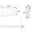 PURPL Panneau LED - 60x30 - 6000K Blanc Froid  - 20W - 2000 lm - 100 lm/W - UGR<22 - Sans scintillement - Edgelit